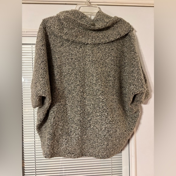 LOFT Women's Textured Cowl Neck Sweater - Black and Gray - Picture 11 of 11